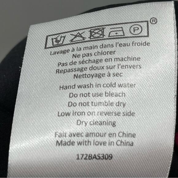 Sezane 100% Silk Lightweight Tapered Ankle Pants Contrast Edging Size 36 US 4 - Picture 10 of 12